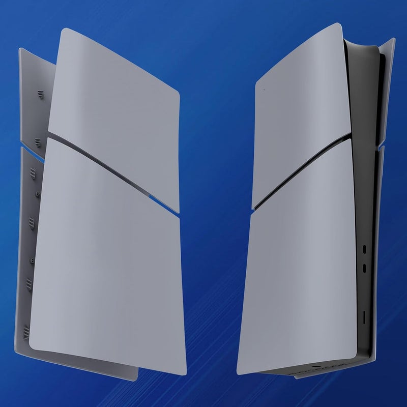IMOFEE Digital Edition Cover Plates for New PS5 Slim Console, Shell Panels Compatible with New PlayStation 5 Slim Accessories Protective Replacement Faceplate 30th Anniversary(Grey) - Image 3